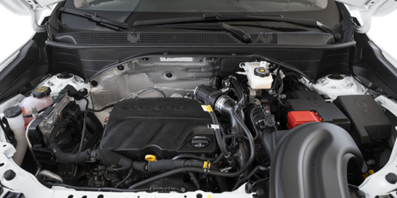 Detailed image of the 2025 Buick Encore GX engine and performance parts