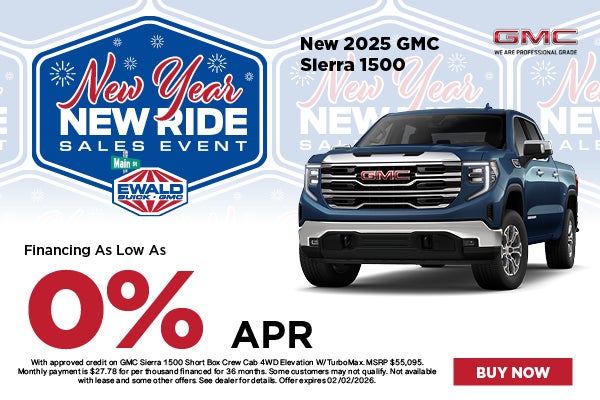 2026 GMC Sierra 1500 0% APR
