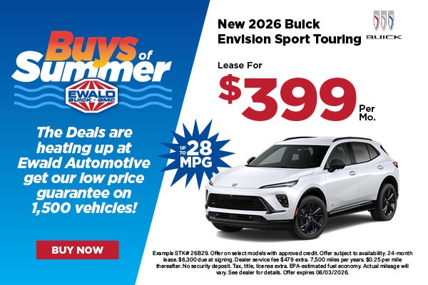 2026 Buick Envision Sport Touring Lease $399
