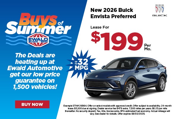 2026 Buick Envista Preferred Lease $199 per mo 